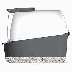 Catit 50695 Hooded Cat Litter Box Jumbo - Grey (57x46x43 Cm.) - 2