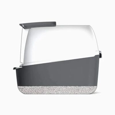 Catit Kapalı Filtreli Jumbo Kedi Tuvaleti 57 x 46 x 43 Cm ( Gri - Gri )