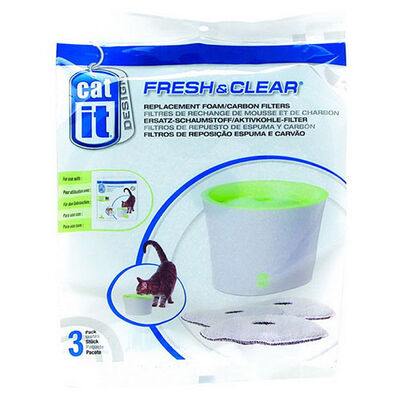 Catit Fresh Clear Su Kabı Karbon Filtresi ( 3'lü Karbon )