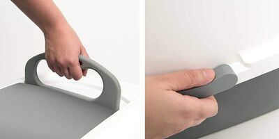 Catit Büyük Boy Kapalı Filtreli Kedi Tuvaleti ( Gri - Beyaz ) - 4