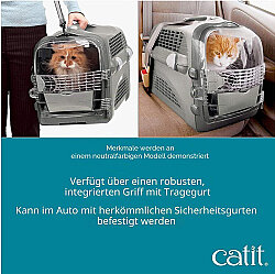 Catit Cabrio Kedi ve Küçük Irk Köpek Taşıma Çantası Mavi / Gri - 4