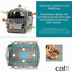 Catit Cabrio Kedi ve Küçük Irk Köpek Taşıma Çantası Mavi / Gri - 5