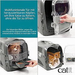Catit Cabrio Kedi ve Küçük Irk Köpek Taşıma Çantası Mavi / Gri - 7