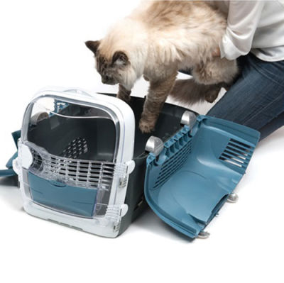 Catit Design Cabrio Multi-Functional Carrier For Cats and Small Breed Dogs Blue Grey
