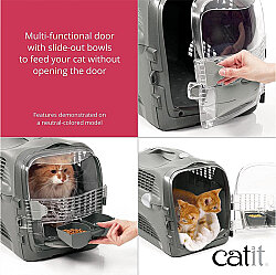 Catit Design Cabrio Multi-Functional Carrier For Cats and Small Breed Dogs Grey - 6