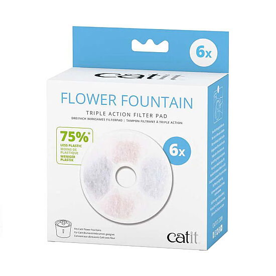 Catit Flower Fountain Su Sebili Yedek Filtreleri 6'lı Paket - 1