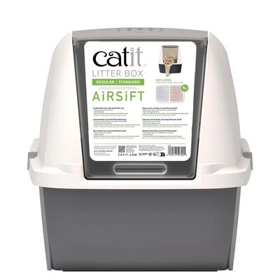 Catit Hooded Cat Litter Box Large - Grey