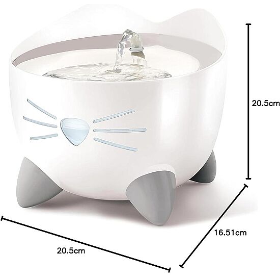 Catit Pixi Fountain Led Işıklı Çelik Hazneli Otomatik Su Sebili 2,5 Lt - 7