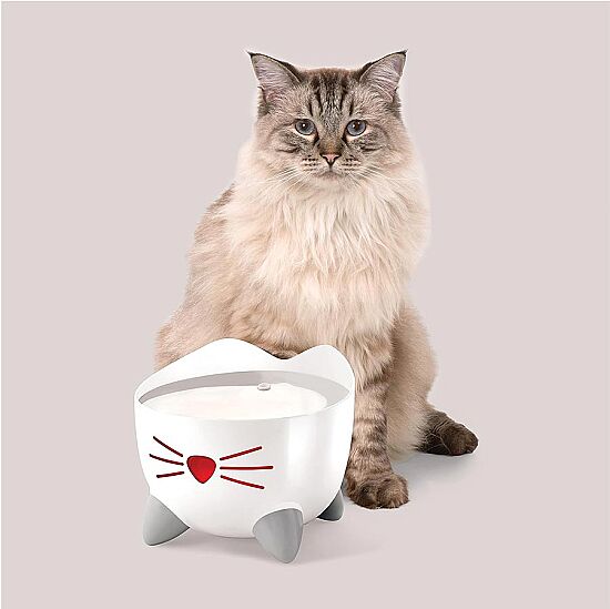 Catit Pixi Fountain Led Işıklı Çelik Hazneli Otomatik Su Sebili 2,5 Lt - 8