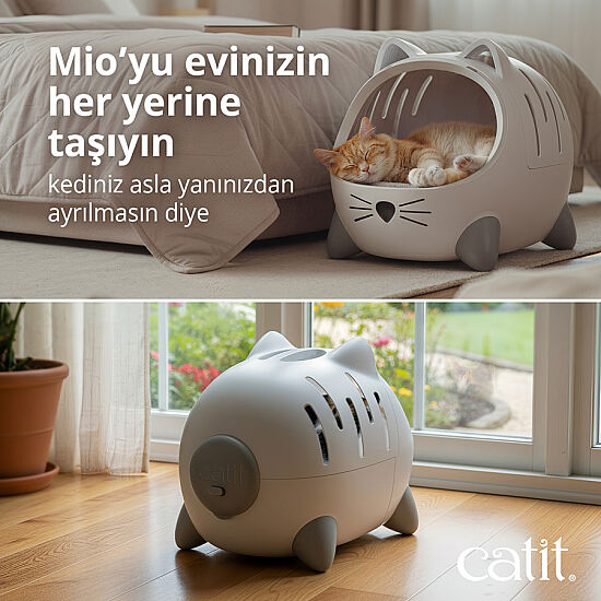 Catit Pixi Mio Kedi Yatağı ve Taşıma Çantası 52 x 35 x 38,6 Cm - 5
