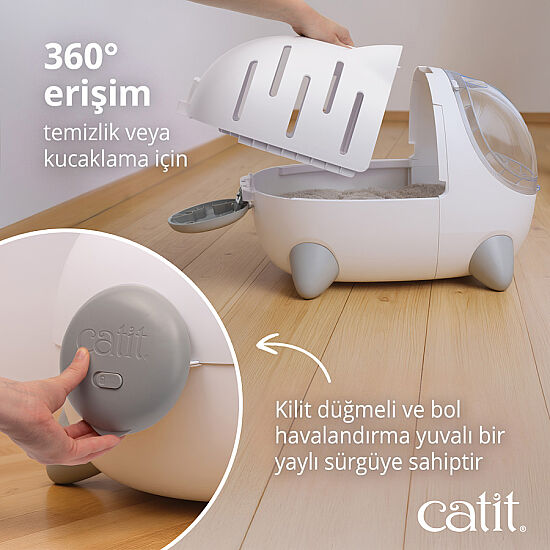 Catit Pixi Mio Kedi Yatağı ve Taşıma Çantası 52 x 35 x 38,6 Cm - 6