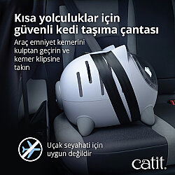Catit Pixi Mio Kedi Yatağı ve Taşıma Çantası 52 x 35 x 38,6 Cm - 7