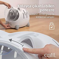 Catit Pixi Mio Kedi Yatağı ve Taşıma Çantası 52 x 35 x 38,6 Cm - 8