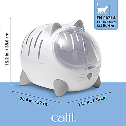 Catit Pixi Mio Kedi Yatağı ve Taşıma Çantası 52 x 35 x 38,6 Cm - 3