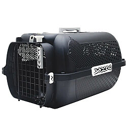 Catit Voyageur Kedi Taşıma Çantası 56x38x30 Cm - Siyah / Zebra - Medium - Catit
