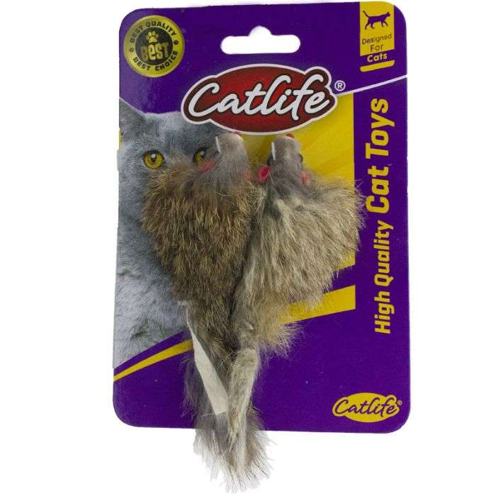 Catlife 201563 Peluş Fare Kedi Oyuncağı (2li Paket) Kedi Oyuncakları