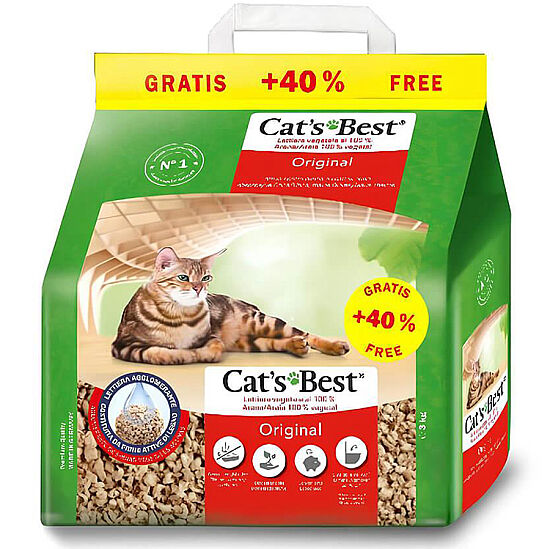 Cats Best Öko Plus Natural Cat Litter 5 Lt. - 2
