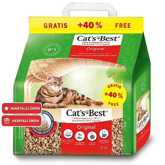 Cats Best Öko Plus Natural Cat Litter 5 Lt. - 1