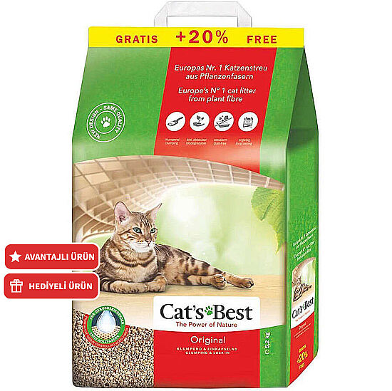 Cats Best Original Naturel Kedi Kumu 10 + 2 Lt (Toplam 12 Lt) - 1