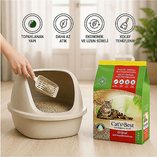 Cats Best Original Naturel Kedi Kumu 10 Lt - 3