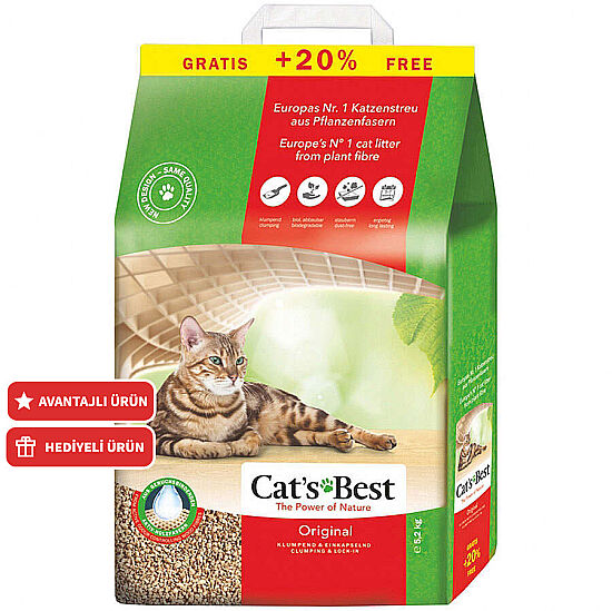 Cats Best Original Naturel Kedi Kumu 10 Lt + 2 Lt - 1