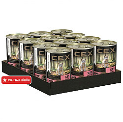 Cex Pate Kuzulu Yavru Tahılsız Köpek Konservesi 415 Gr x 12 Adet - Cex