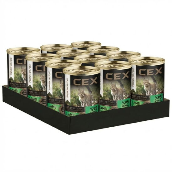 Cex Pate Kuzulu Yetişkin Tahılsız Kedi Konservesi 415 Gr x 12 Adet