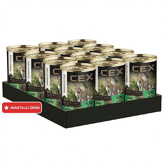Cex Pate Kuzulu Yetişkin Tahılsız Kedi Konservesi 415 Gr x 12 Adet - 1