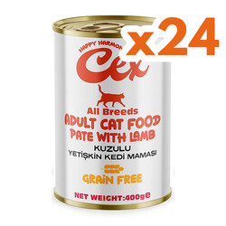 Cex - Cex Kuzulu Yetişkin Kedi Konservesi 415 gr x 24 Adet