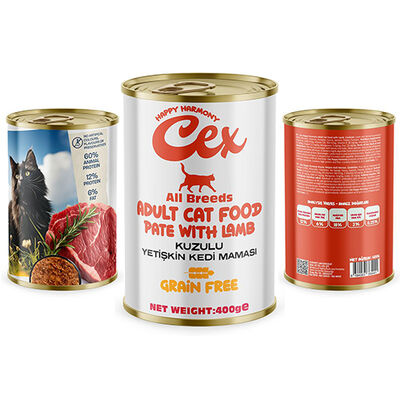 Cex Kuzulu Yetişkin Kedi Konservesi 415 gr x 24 Adet