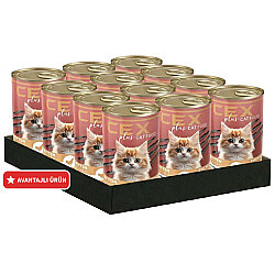 Cex Parça Etli Kitten Tavuklu Yavru Kedi Konservesi 400 Gr x 12 Adet - Cex