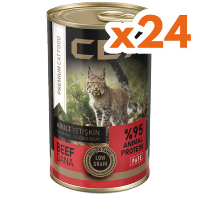 Cex Pate Biftekli Tahılsız Kedi Konservesi 415 gr x 24 Adet - 1