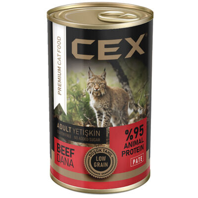 Cex Pate Biftekli Tahılsız Kedi Konservesi 415 gr x 24 Adet - 2
