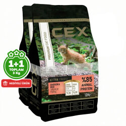 Cex Premium Kitten Tavuk Etli Yavru Kedi Maması 1,5 Kg + 1,5 Kg (Toplam 3 Kg) - Cex