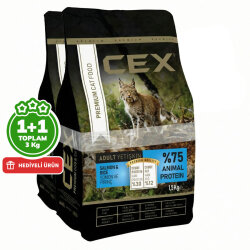 Cex Premium Somonlu Kedi Maması 1,5 Kg + 1,5 Kg (Toplam 3 Kg) - 1
