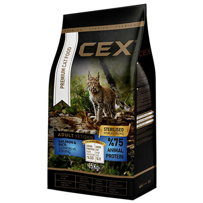 Cex Premium Somonlu Kısırlaştırılmış Kedi Maması 15 Kg