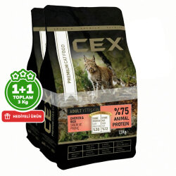 Cex Premium Tavuk Etli Kedi Maması 1,5 Kg + 1,5 Kg (Toplam 3 Kg) - Cex