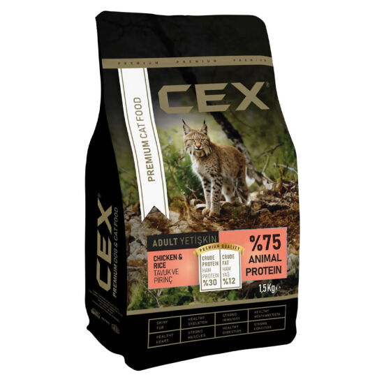 Cex Premium Tavuk Etli Kedi Maması 1,5 Kg + 1,5 Kg (Toplam 3 Kg) - 2