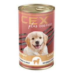 Cex Parça Etli Puppy Tahılsız Kuzulu Yavru Köpek Konservesi 400 Gr - Cex