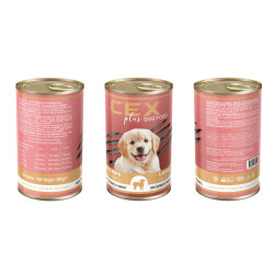 Cex Parça Etli Puppy Tahılsız Kuzulu Yavru Köpek Konservesi 400 Gr - 2