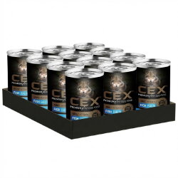 Cex Parça Etli Tahılsız Balıklı Köpek Konservesi 415 Gr x 12 Adet - Cex