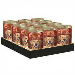 Cex Parça Etli Tahılsız Dana Etli Köpek Konservesi 400 Gr x 12 Adet - Cex