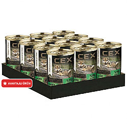 Cex Pate Tahılsız Kuzulu Köpek Konservesi 415 Gr x 12 Adet - Cex