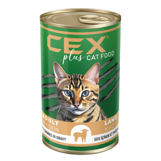 Cex Parça Etli Tahılsız Kuzulu Kedi Konservesi 400 Gr - 1