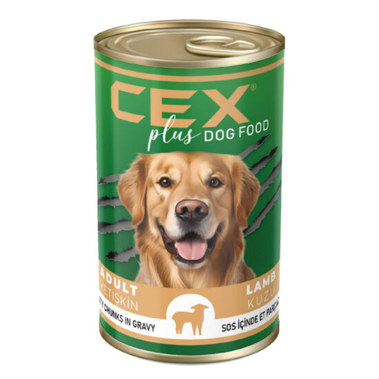Cex Parça Etli Tahılsız Kuzulu Köpek Konservesi 400 Gr - 1