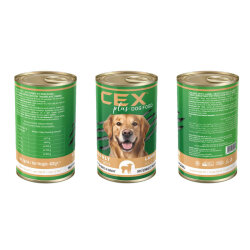 Cex Parça Etli Tahılsız Kuzulu Köpek Konservesi 400 Gr - 2