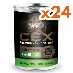 Cex Parça Etli Tahılsız Kuzulu Köpek Konservesi 415 Gr x 24 Adet - Cex