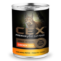 Cex - Cex Parça Etli Tahılsız Tavuklu Kedi Konservesi 415 Gr