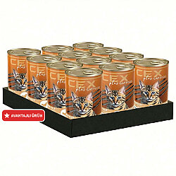 Cex Parça Etli Tavuklu Kedi Konservesi 400 Gr x 12 Adet - Cex