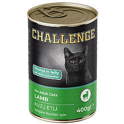 Challenge Kuzu Etli Jöle Parça Etli Kedi Konservesi 400 Gr x 12 Adet - 2